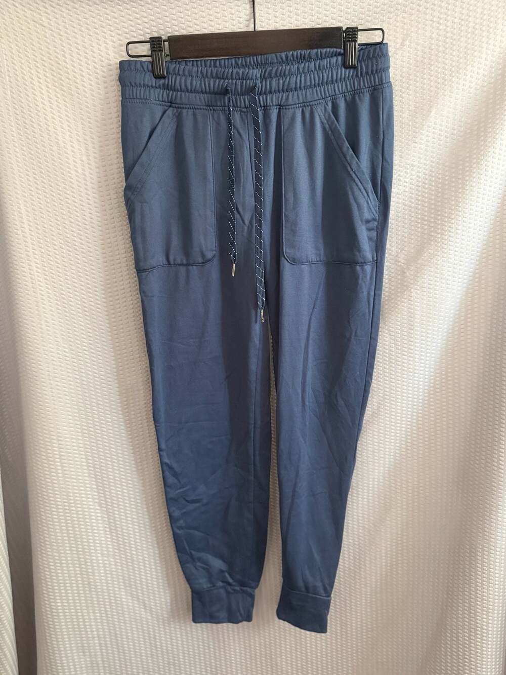 New York Laundry Athleisure Joggers, Navy Blue Drawstring Sweatpants, Size S